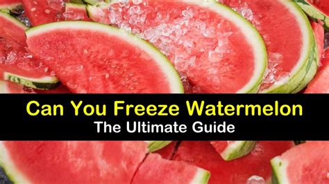 Can You Freeze Watermelon The Ultimate Guide