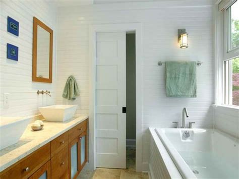 My bathroom doors will be solid, and i'm simply referring to the configuration of two doors used yes, those are called pocket doors, which i addressed in the post. Small Bathroom Pocket Door, Small Bathroom Pocket Door ...