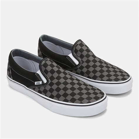Shop Blue Vans Classic Slip On Checkerboard Shoe For Unisex By Vans Sss