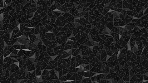 Triangle Digital Art Minimalism Geometry Lines Black Background