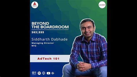 S3 E5 Mr Siddarth Debhade Adtech 101 Youtube