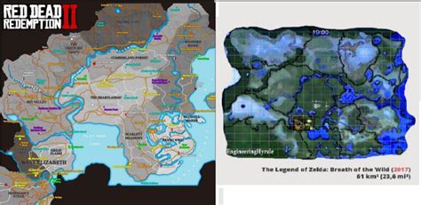 Breath Of The Wild Map Comparison Maping Resources