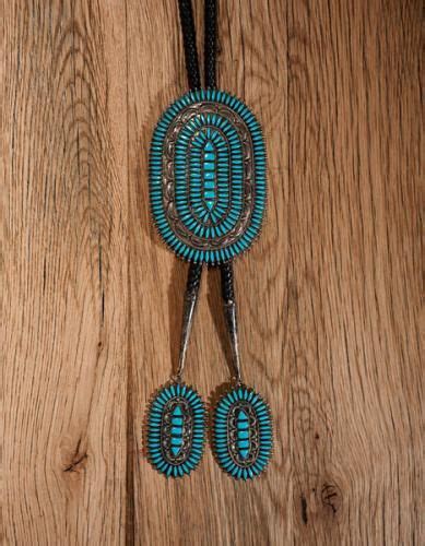 Victor Moses Begay Dine Th Century Navajo Turquoise Needlepoint