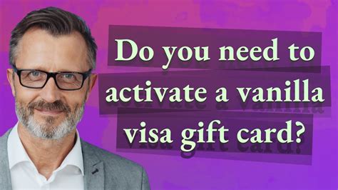 Do You Need To Activate A Vanilla Visa Gift Card YouTube