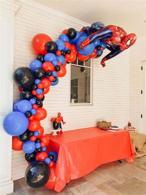 Spiderman Theme Balloon Arch Artofit