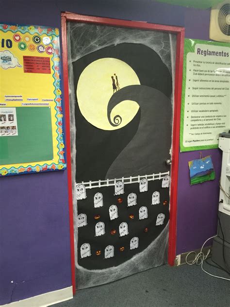 My Nightmare Before Christmas Door For Halloween Christmas Door