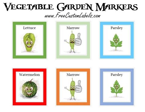 Printable Vegetable Garden Markers Free Instant Download Free
