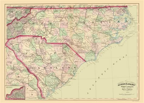 Map Of North And South Carolina Why Is There A North And South