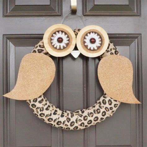 Diy Owl Wreath Owl Wreaths Homemade Wreaths Owl Crafts