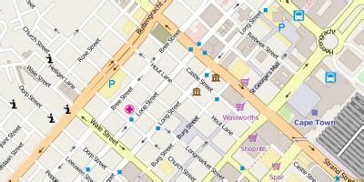 Ihr unverwechselbares wahrzeichen ist der tafelberg. City centre, Kapstadt Karte - Kapstadt Zentrum Karte ...