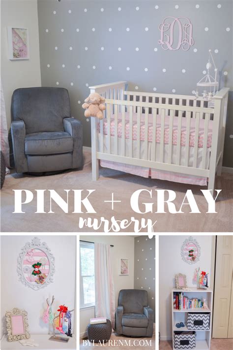 Pink Grey And White Nursery Pink Gray Nursery By Lauren M