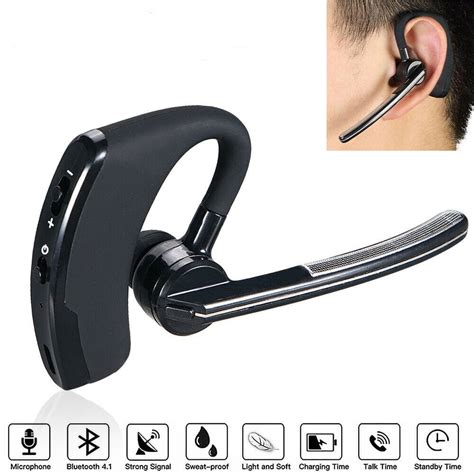 Bluetooth Earpiece V50 Wireless Handsfree Headset Single Ear Bluetooth