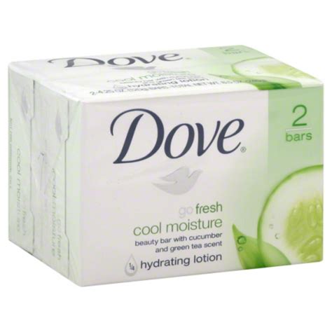 Dove white beauty bar combines a gentle cleansing formula with dove's signature ¼ moisturizing cream to give you softer, smoother, more radiant looking skin vs. Dove Bar Soap Cool 4 oz 2 Pack