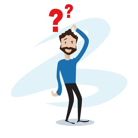 Question Mark Icon Confused Cartoon Man Png Download 11351134