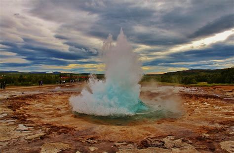 Zdjęcia Geysir Haukadalur Strrokkur Islandia