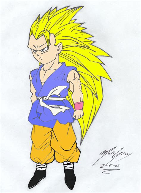 Ssj3 Chibi Goku Colored By Damiennatas On Deviantart