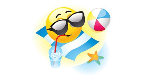 Summer Vacation Emoticon Symbols And Emoticons