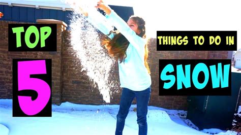 Top 5 Things To Do In The Snow Youtube
