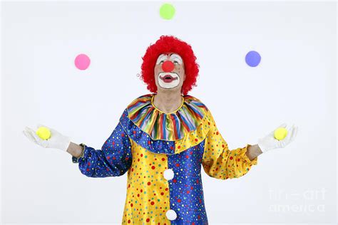 Juggling Clown Photograph By Rolf Fischer Pixels