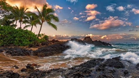 Maui Rocks Maui Quiet Surf Hawaii Hawaii Ocean Rocks Wallpapers Hd Desktop And Mobile