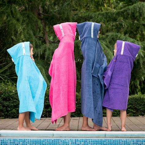 Bright Hooded Towels For Children Up To 8yrs Bathswim By Hooded Owls
