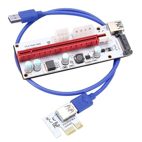 Usb 30 Pcie Pci E Express 1x To 16x Gpu Extender Riser Card Adapter