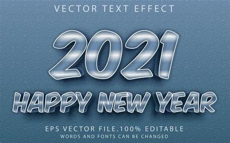 Happy new year vector illustration with 2022 silver text effect 2288749
