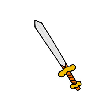 How To Draw A Sword Step By Step Easy Drawing Guides Drawing Howtos