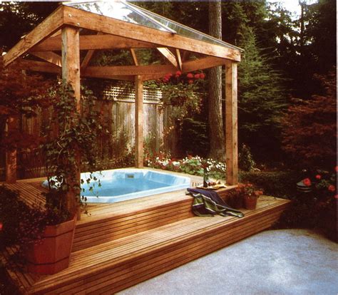 60 Stylish Backyard Hot Tubs Decoration Ideas 42 Corrugated Clear