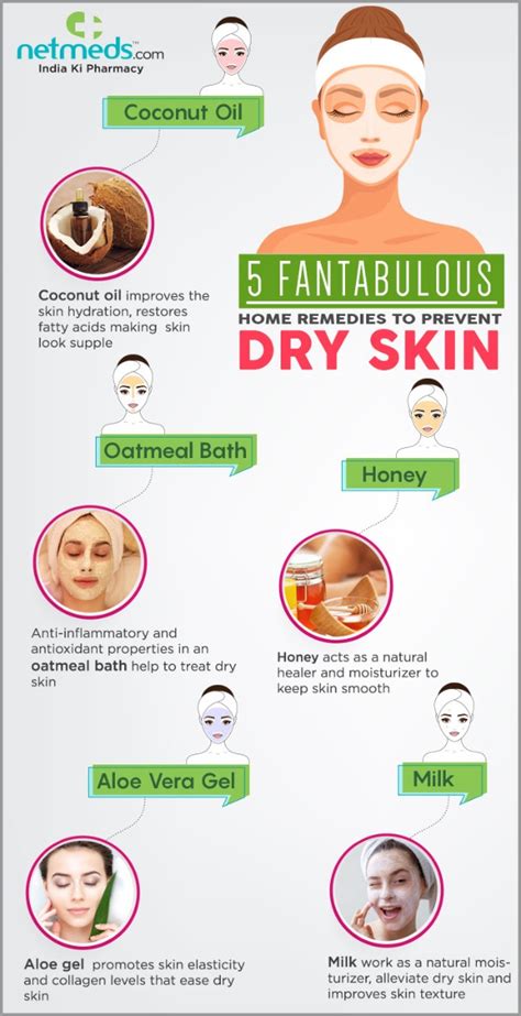 5 Awesome Natural Remedies To Heal Dry Skin Problems In Winter Infographic