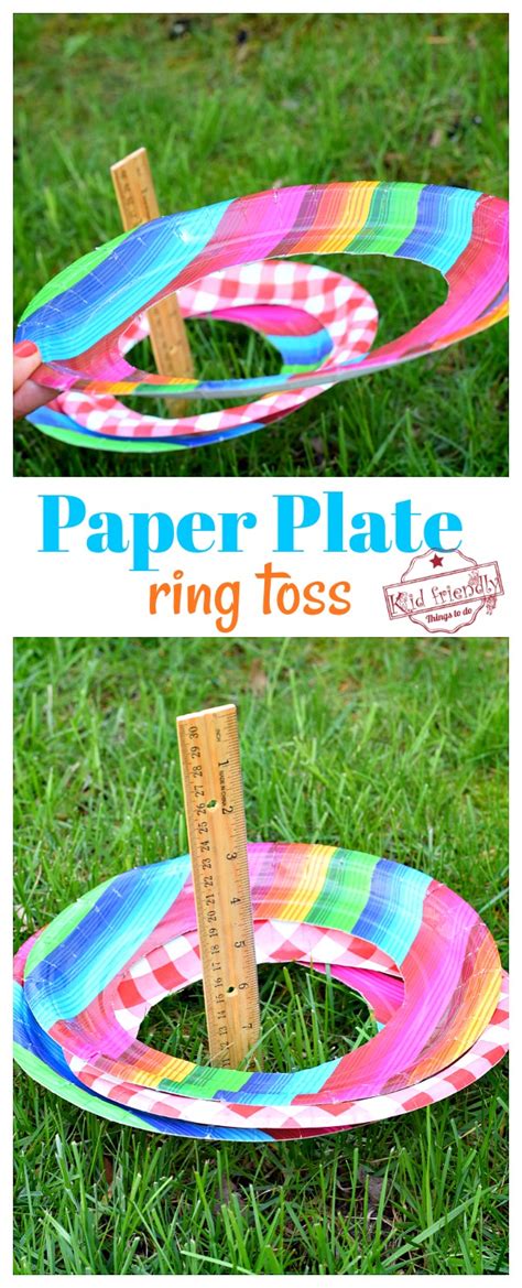 This was such a simple game to make and play. Paper Plate - DIY Ring Toss Game {Easy to Set Up} | Kid ...