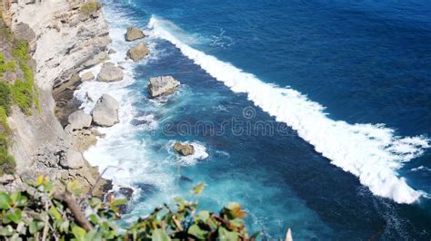 Beautiful Landscape Of Stone Cliffs Ocean Waves And Oceanscape Aerial
