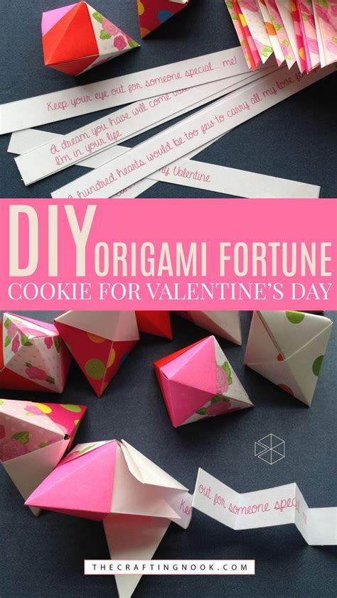 Diy Origami Fortune Cookie For Valentines Day In 2022 Holiday Crafts