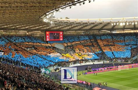 Lazio Roma Stadio Olimpico Strapieno 56mila Tifosi Sugli Spalti