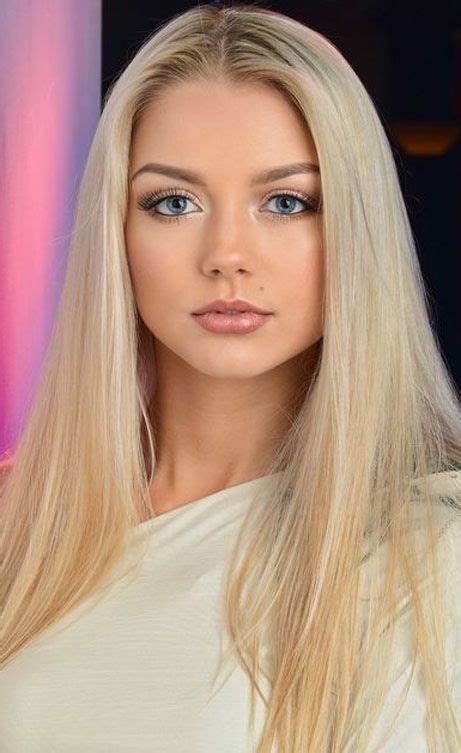 beautiful blonde with blue eyes