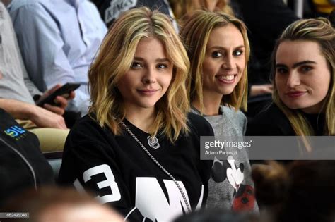 Chloe Grace Moretz Watches The Game Between The New York Islanders And