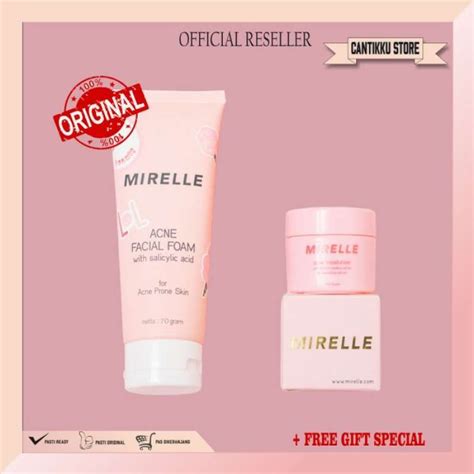 Promo Mirelle Acne Series Facial Foam Moisturizer Diskon Di