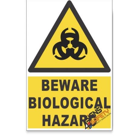 Nosa Sabs Biological Beware Hazard Descriptive Safety Sign Online
