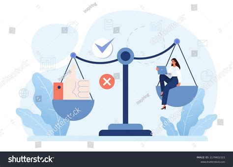 Comparison Concept Pros Cons Two Choices Stock Vector Royalty Free