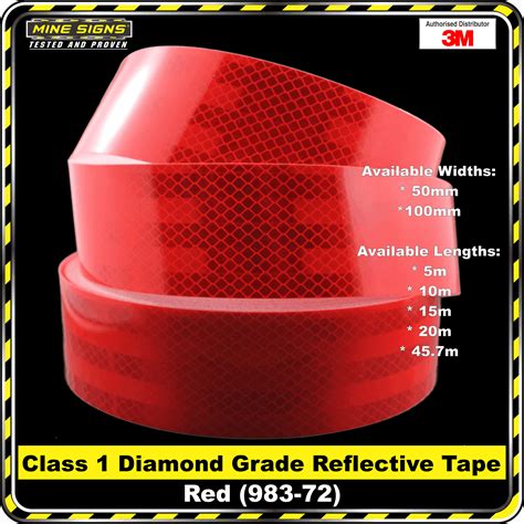 57 Length 3m 983 72 Diamond Grade Red Reflective Conspicuity 2 Tape