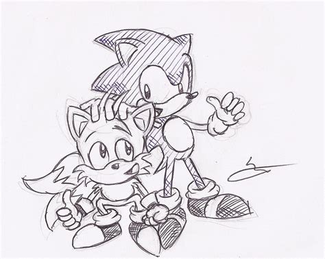 Sonic And Tails Sketch By Sonicman88 On Deviantart