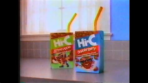 Hi C Juice Boxes Ad From 1990 Youtube