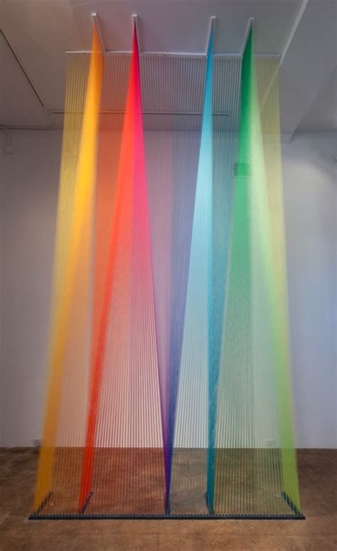 Design Colored Thread Installations By Gabriel Dawe