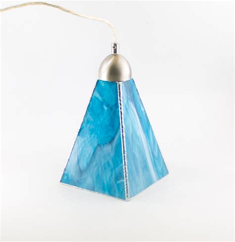 Aqua Blue Art Glass Pendant Lighting Kitchen Island Ceiling