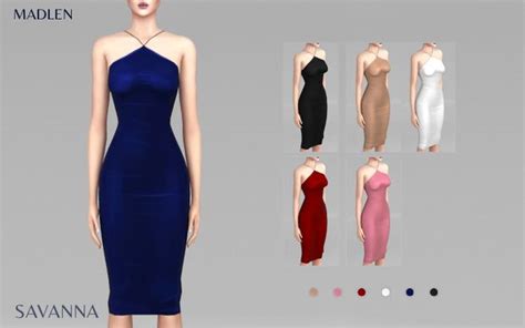 Madlen Savanna Dress Madlen Sims 4 Dresses Sims 4 Mods Clothes Dress