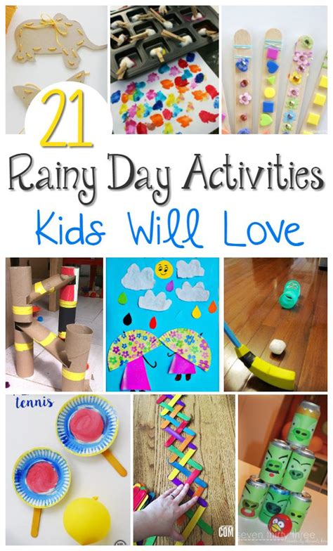 Rainy day activity for boys. 21 Rainy Day Activities & Crafts (With images) | Rainy day ...