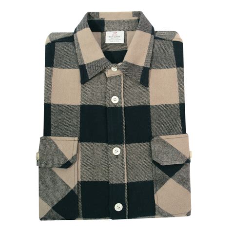 Rothco Extra Heavyweight Buffalo Plaid Flannel Shirt Coyote Brown