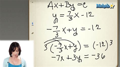 Equation Of Line In Standard Form