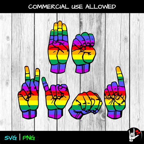 Asl Svg Be Kind Rainbow Sign Language Svg Cut Files Etsy Uk