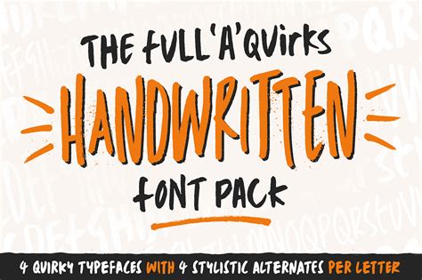The Quirky Fonts Collection By Thehungryjpeg Thehungr